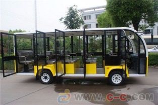 14座封閉式電動(dòng)觀光車 封閉旅游觀光車